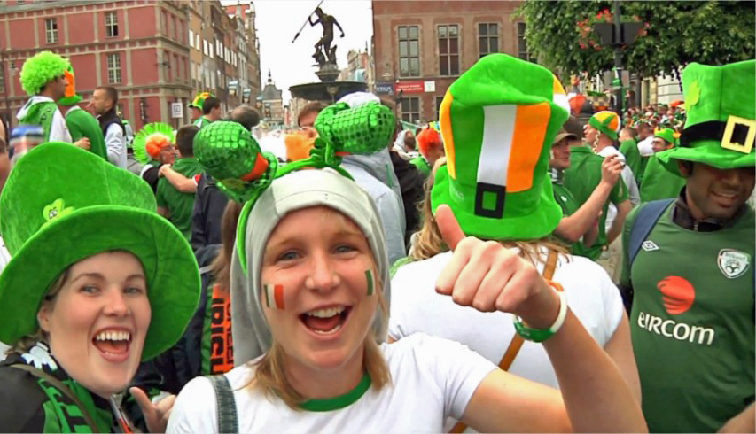 Irlandczycy w Gdańsku na Euro2012 - Kibice z Irlandii opanowali Gdańsk