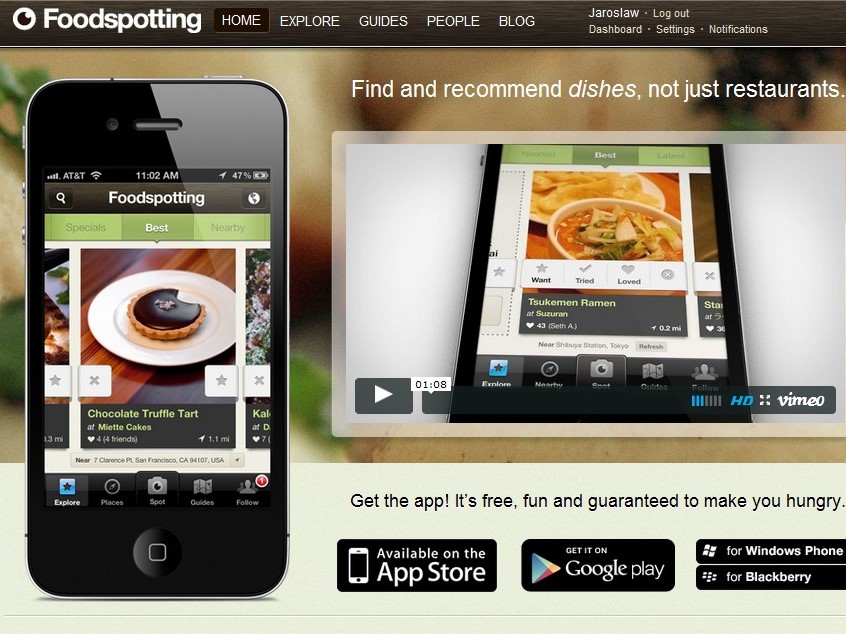 Foodspotting najlepsza aplikacja opinie oceny jedzenia