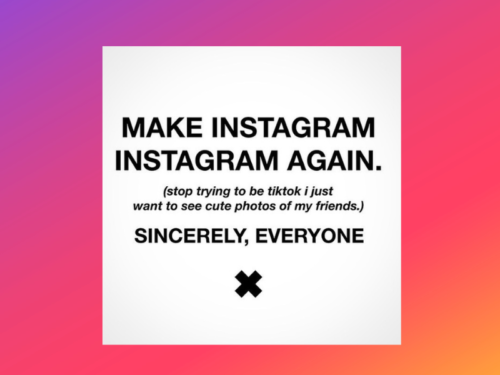 protest użytkowników Instagrama